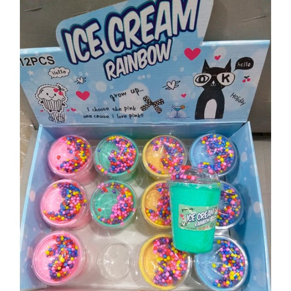 92349 Слайм Ice Cream Rainbow, 12 шт/уп.