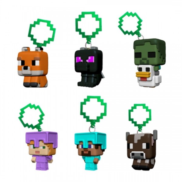 259427 MINECRAFT Гумова фігурка з підвіскою (серія 2), арт. JTMIN-35245-3