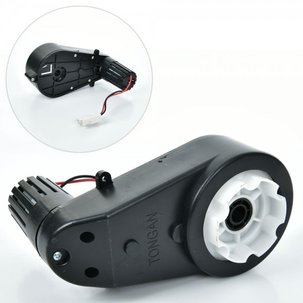251275 Редуктор у зборі з мотором JJ2088 GEAR для джипа JJ2088,4WD, 12V, RPM12000, отвір під вісь 12м