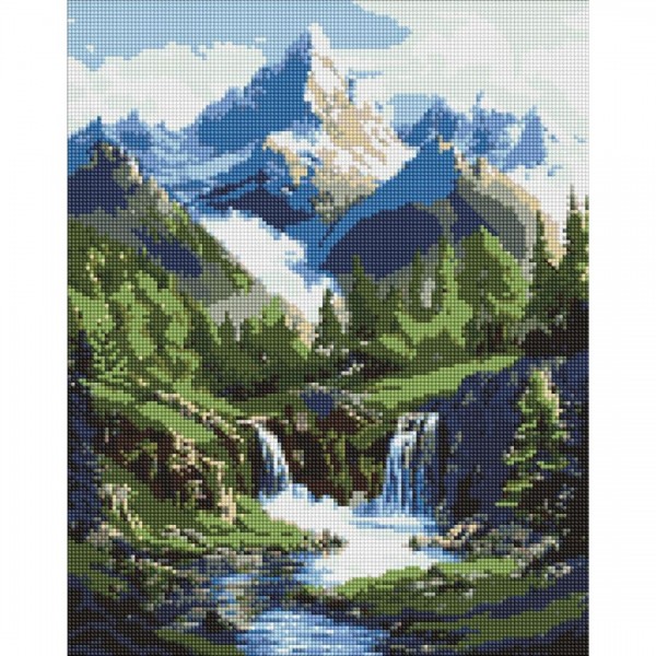 246331 AMO "Краєвиди гір" 40х50см