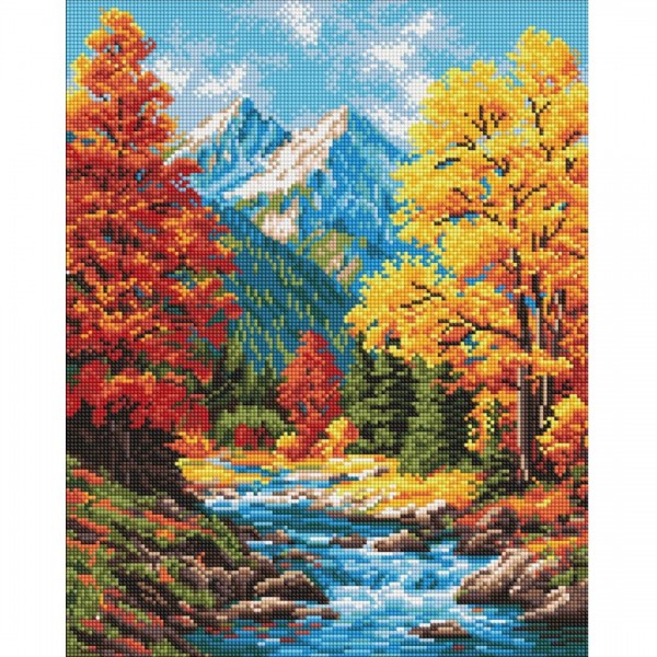 246334 AMO "Осінній подих лісу" 40х50см