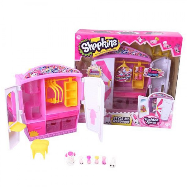 194540 Ігровий набір SHOPKINS S4 - МОДНИЙ ГАРДЕРОБ (з аксесуарами, 2 екскл. Шопкінси, 4 міні-шопкінси)