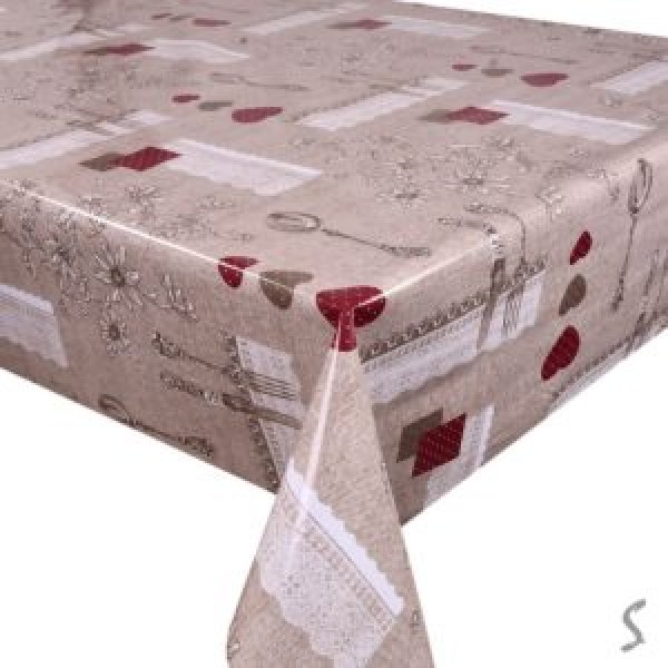 254681 Клейонка ПВХ з малюнками 3D на тканинній  основі 1.37*20м MA-4595