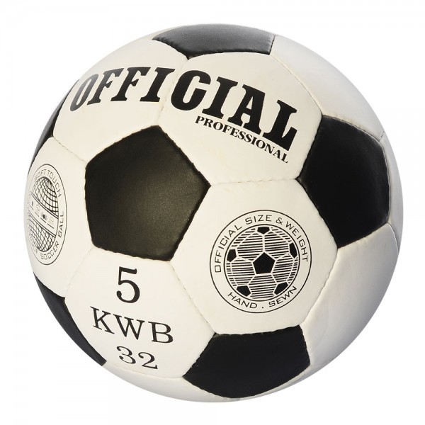 65831 М'яч футбольний OFFICIAL 2500-200 розмір 5, ПУ, 32 панелі, ручна робота, 420-430г, 3 кольори, кул.
