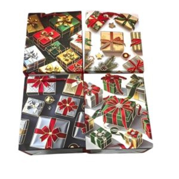 262689 Пакет новорічний паперовий S "Christmas Gifts" 18*10*23см