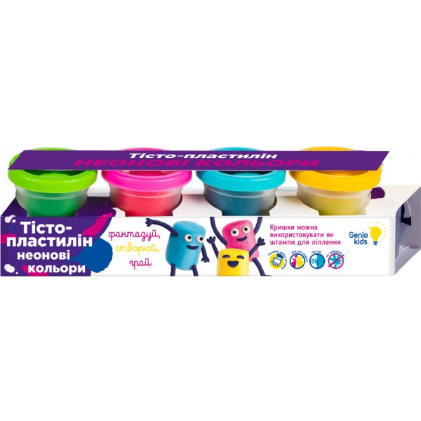 226224 Набір для дитячого ліплення "Тісто для ліплення. Неонові кольори"
