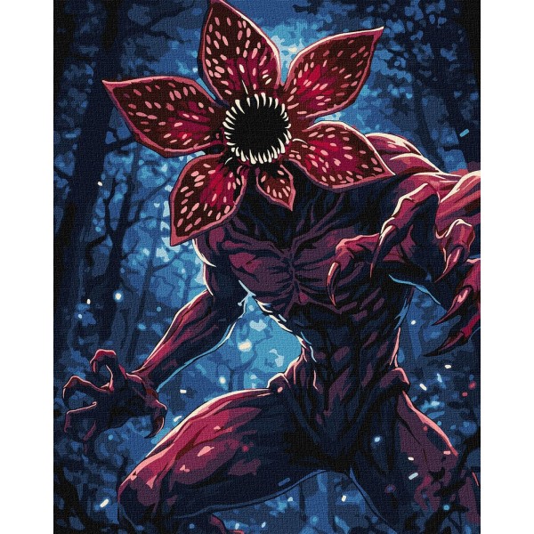 249253 Картина за номерами "Монстр з фарбами металік extra" 40х50см