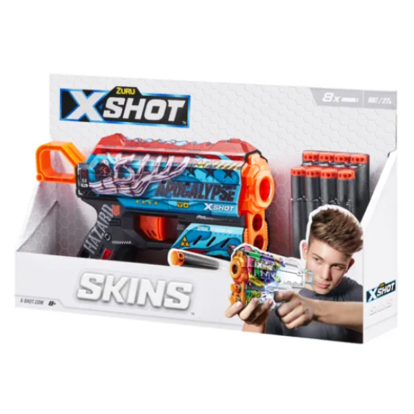 148433 Швидкострільний бластер X-SHOT Skins Flux Apocalypse (8 патронів), 36516G