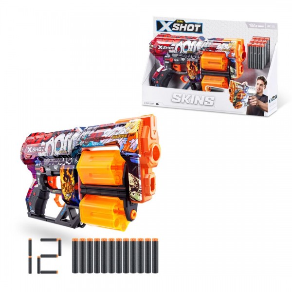 148434 Швидкострільний бластер X-SHOT Skins Dread Boom (12 патронів), 36517A