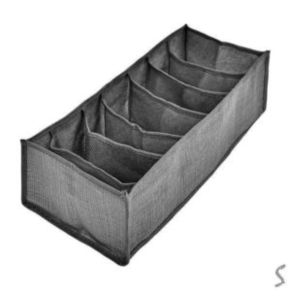 247138 Коробка-органайзер для зберігання білизни "Melanzh" 7від 36*17*12см 3617127J-GREY