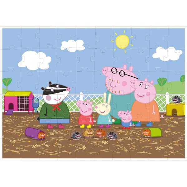 144841 200122 Пазл на 60 елементів з фігурою «Peppa Pig»