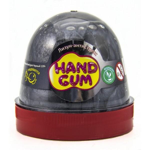 129616 Лизун-антистрес ТМ Mr.Boo Hand gum Чорний 120 г.