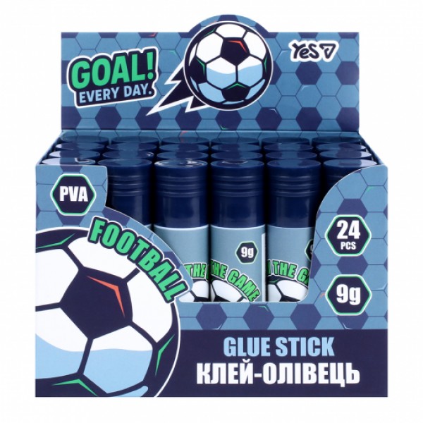 257082 Клей-олівець Yes 9г PVA "Football"
