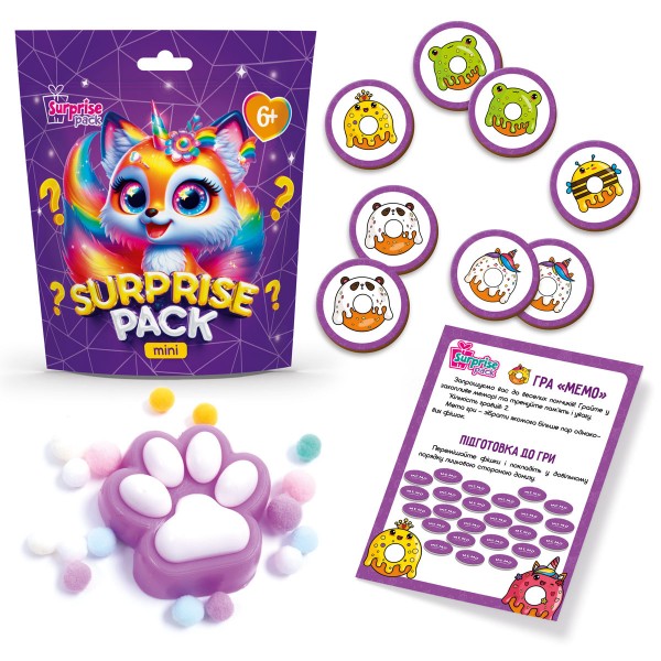 231503 Набір для творчості Vladi Toys із сюрпризами "Surprise Pack Mini 3" VT8040-03