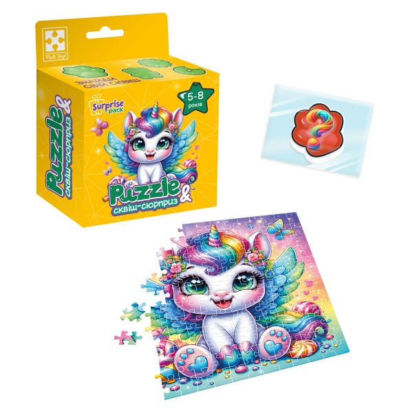 231500 Гра розвиваюча пазли із сюрпризом "Єдиноріжка"VT8030-01 (укр)
