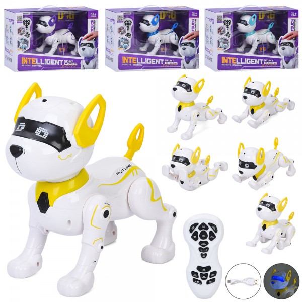 246566 Тварина 9901дист.кер.(ІЧ), собака,акум., сенсорна, рухливий, USB, 4кольори, муз.(англ), світло,кор.,