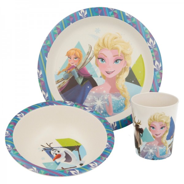 191724 Набір посуду з бамбуку Фрозен STOR BAMBOO 3 PCS SET WITH RIM FROZEN BEST OF DISNEY 