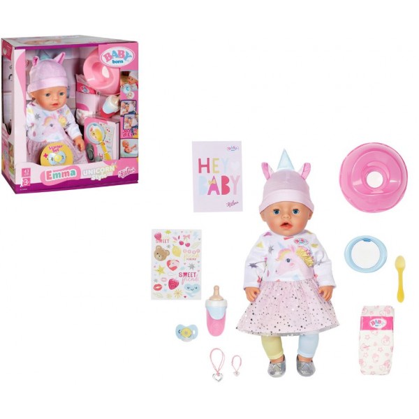 244734 Лялька BABY BORN – ЕММА-ЄДИНОРІГ (43 см, з аксес.)