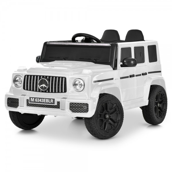 250600 Джип M 6343EBLR-1 2,4G радіокер., 1*12V9AH, 4*35W, MP3, USB, TF, BLUETOOTH, EVA, шкіра,муз.,білий