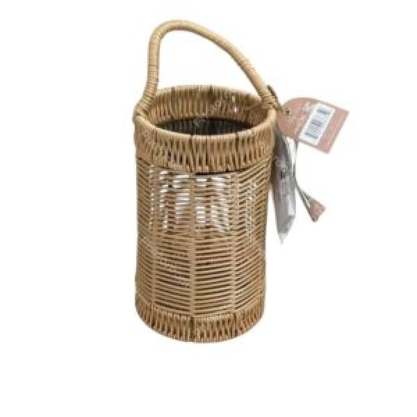 260493 Лампа-ліхтар з сонячною панеллю "Rattan" USB 21.5*13.5см