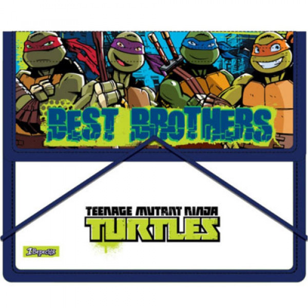 25657 Тека для зошитів пласт. на гумці В5 "Ninja Turtles"