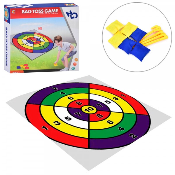 249103 Дартс MR 1336 143-143см,мішок з наповнювачем для метання 6-5см ,6шт,кор.