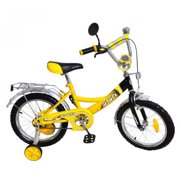 3744 Велосипед PROFI дитячий 16'' P 1647 жовто-чорний
