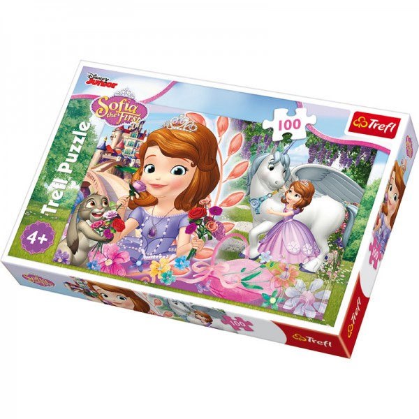 71919 Пазли 16344 (12шт) Trefl Disney Sofia the First, In a kingdom of adventures, 100 дет., кор., 28,5-19-4 см.