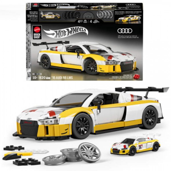 248631 Колекційна машинка-конструктор "Audi R8 LMS" серії "Elite" Mattel Brick Shop