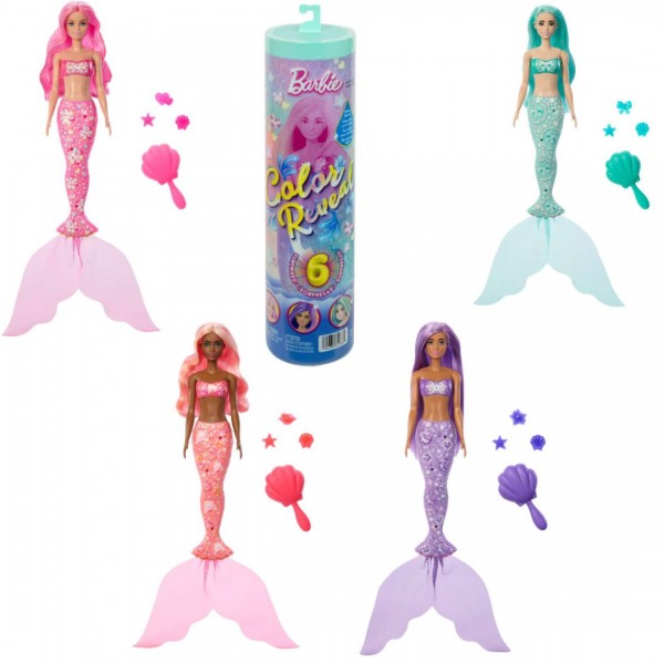 246939 Лялька-русалонька Barbie "Color Reveal" серії "Морські скарби" (сюрприз)