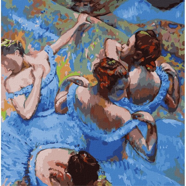 143653 Набір для розпису по номерах. "Блакитні танцівниці © Едгар Дега" 40х40см