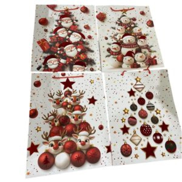 262709 Пакет новорічний паперовий XL "Winter Joy 3D" 40*55*15см
