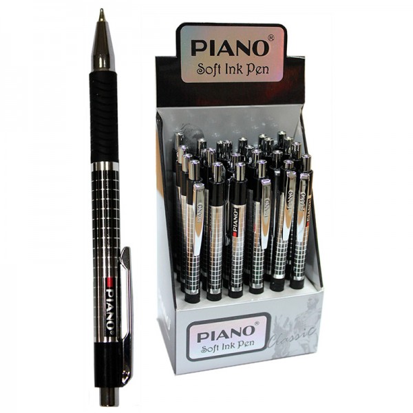 60506 Ручка масляна, синя, 0,7мм, PT-189, Piano