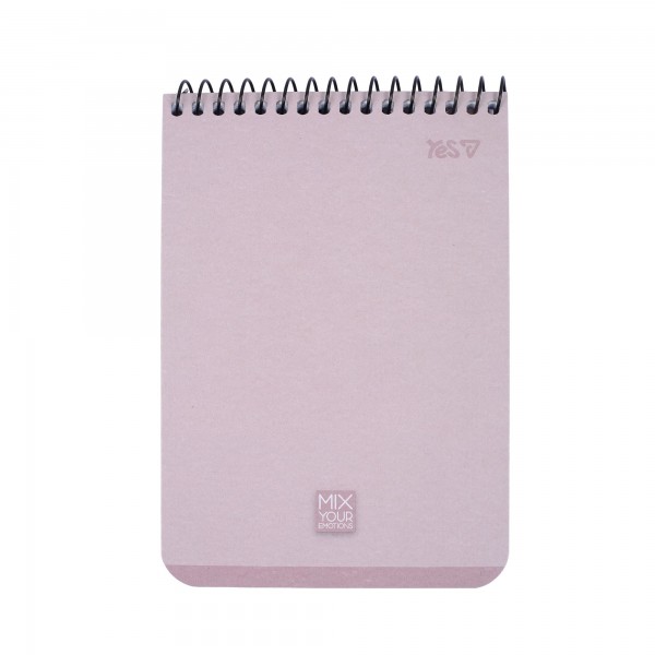 247605 Зошит для записів Yes А6/80 од. спіраль "Mix your emotions"