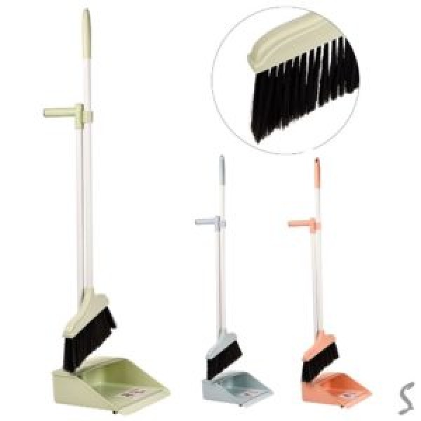 247146 Набір для прибирання (мітла, совок) 75см R100760