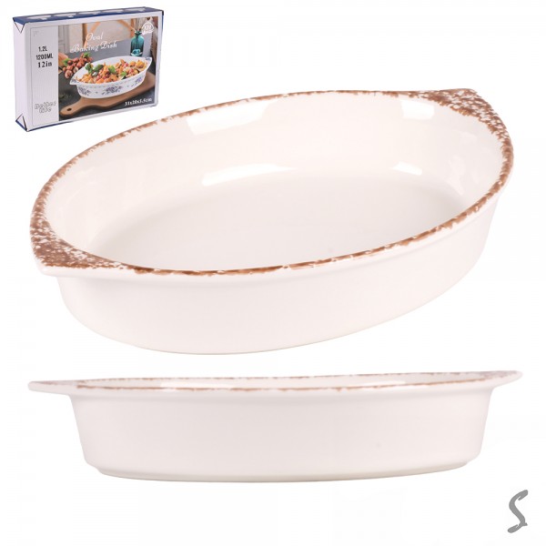 247386 Форма для запікання кераміка "Stains" 800мл 26*16.5*5см R35636-S