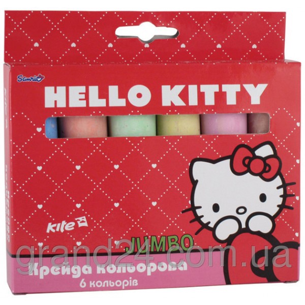 178710 Крейда кольорова Jumbo, , 6 кол. Hello Kitty