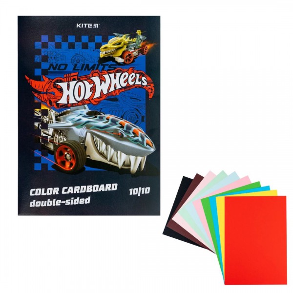 228009 Картон кольор. двостор. (10арк/10кол), А4 HW