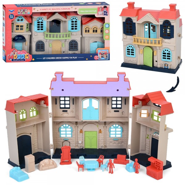 236899 Будиночок 1396 меблі, фігурки, мікс кольорів, кор., 39-21,5-7,5 см.