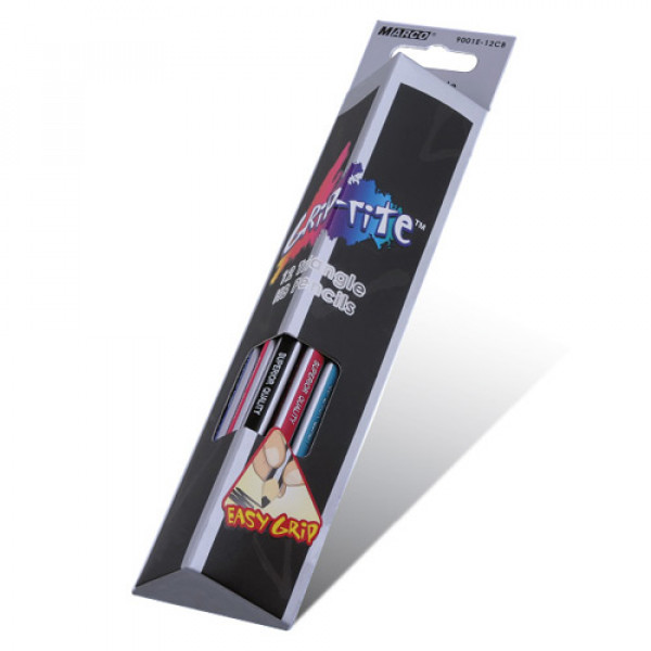 5337 Олівці  графітні 12 шт. НВ трикутні, Grip-Rite,   Marco