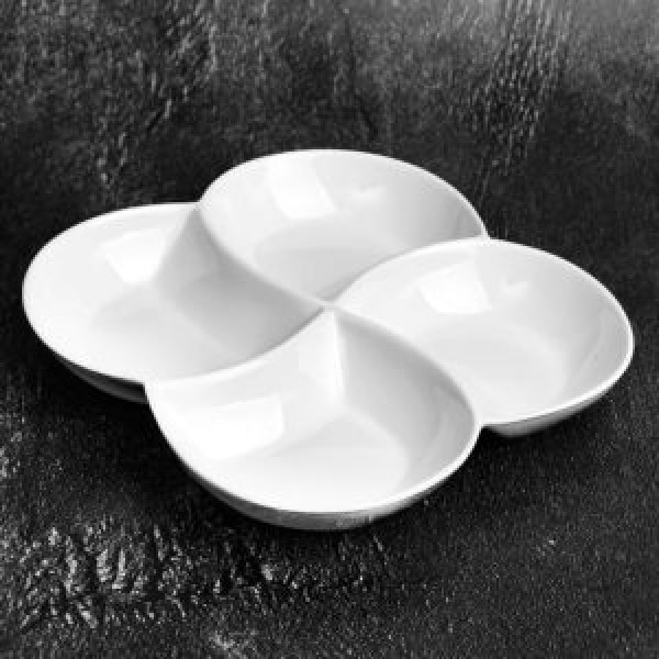 155951 Мінажниця порцеляна "Віяло" 21.5*21.5*3см MC4173-10