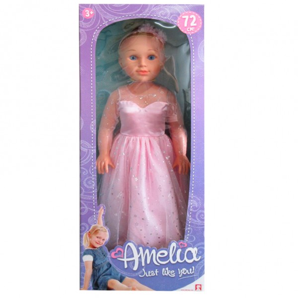 261260 Лялька 3005 ростова, Amelia, 72см,  в коробці, 30,5-77,5-17,5