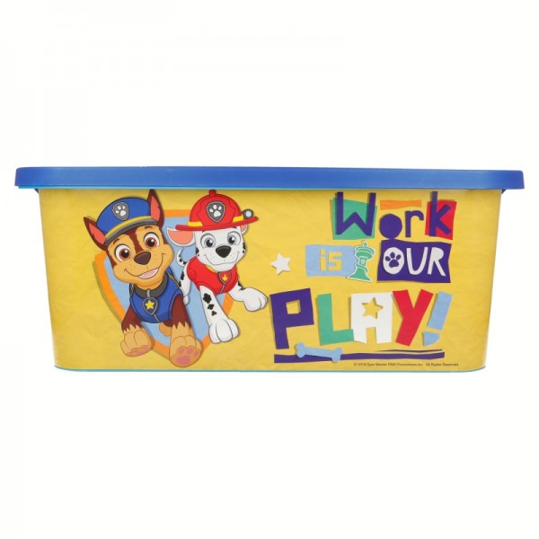 180720 Коробка для іграшок пластикова Щенячий патруль, 13л., STOR STORAGE CLICK BOX 13 L PAW PATROL BOY PLAIN 