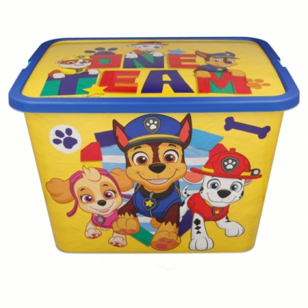 180721 Коробка для іграшок пластикова Щенячий патруль, 23л., STOR STORAGE CLICK BOX 23 L PAW PATROL BOY PLAIN 