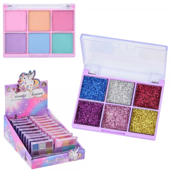 244039 Косметика 2625G тіні (6кольорів), 6-5см, 20 шт в дисплеї, 16-21,5-8,5см