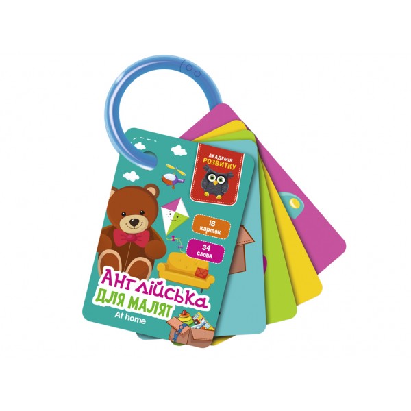 158213 Гра розвиваюча Vladi Toys картки на кільці. Англійська. Вдома VT5000-18 (укр)