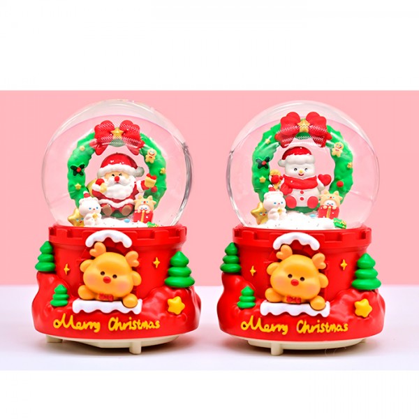 241479 Різдвяний декор JM2430YC ліхтарик, Merry Christmas, 2 види, муз., світло, бат.,кор.,10,5-14,5-10,5см