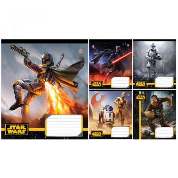 8201 А5/18 лин. ЗУ STAR WARS. HEROES -16 тетрадь ученич.