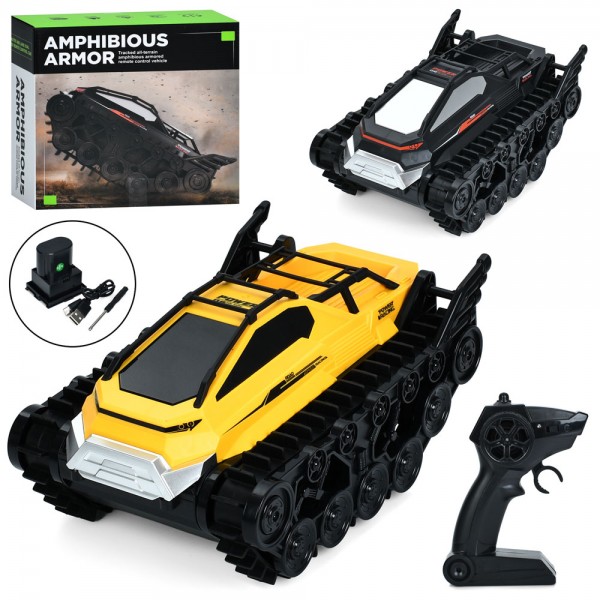 229928 Танк YDJ-D885 радіокер., акум, гусеничний, USB, 2 кольори, кор., 25,5-23,5-13 см.