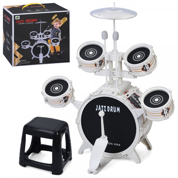 247886 Барабан 586-408барабанна установка, 5 барабанів, стільчик, в кор-ці, 30-30-23,5см